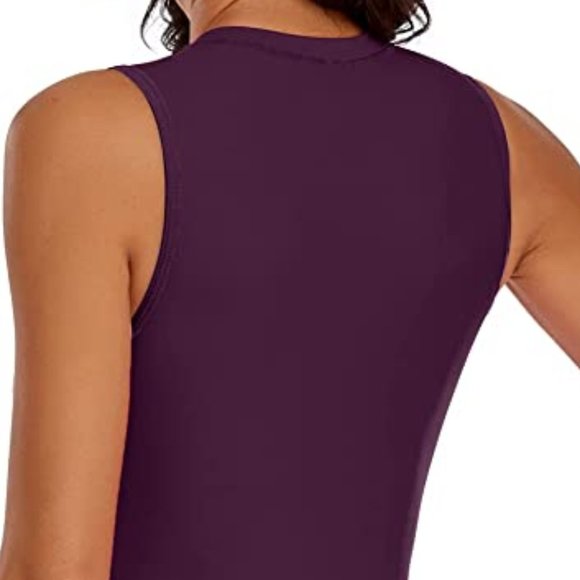 LVZIJUN One Piece High Neck UPF 50 Surfing Swimsuit  🏄  NEW! - Picture 10 of 16